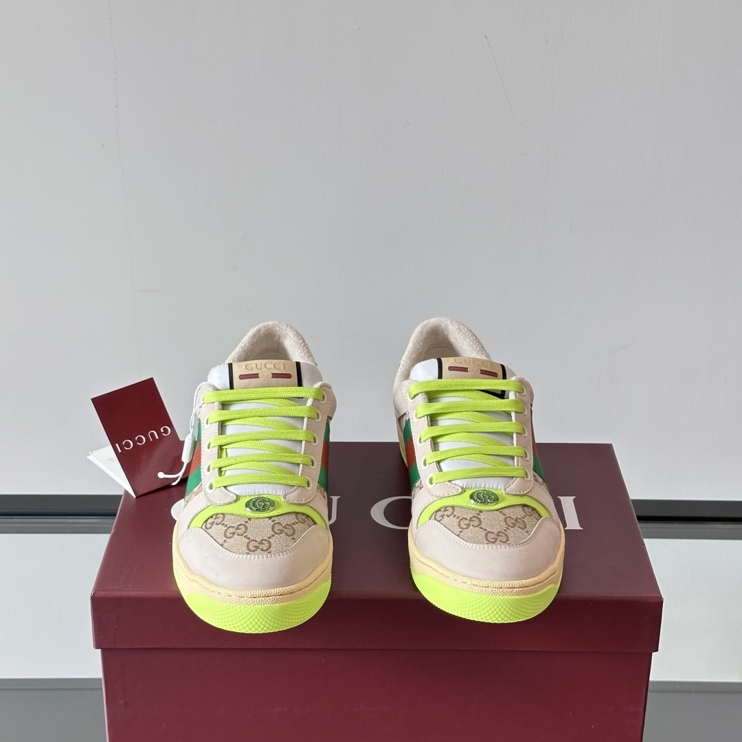 MEN'S SCREENER SNEAKERS IN BROWN AND GREEN - GC488