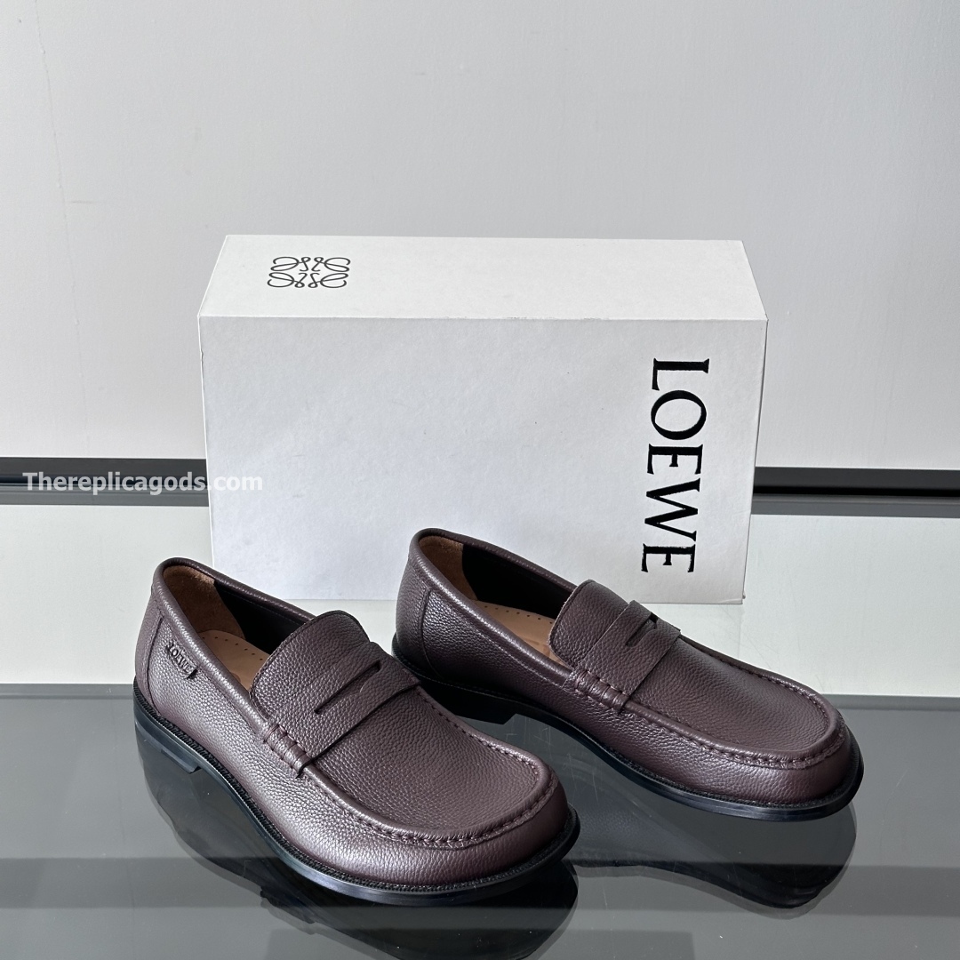 CAMPO DEERSKIN LOAFERS IN OXBLOOD