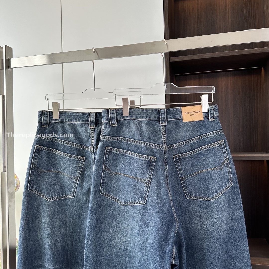 WIDE LEG BAGGY PANTS IN DEEP BLUE - TP599