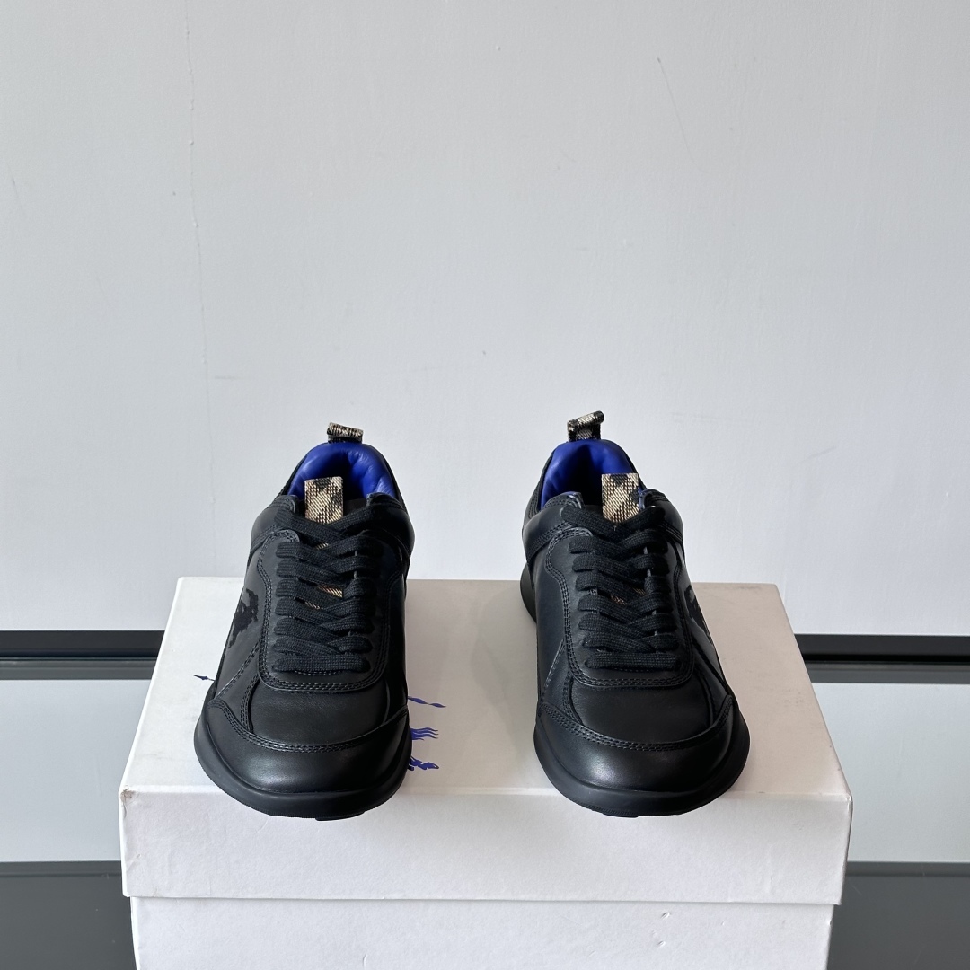 BLADE LEATHER LOW-TOP TRAINERS - BBR135