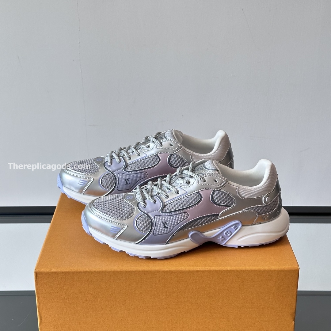 OLYMPIA SNEAKERS IN GREY AND PURPLE - LV954