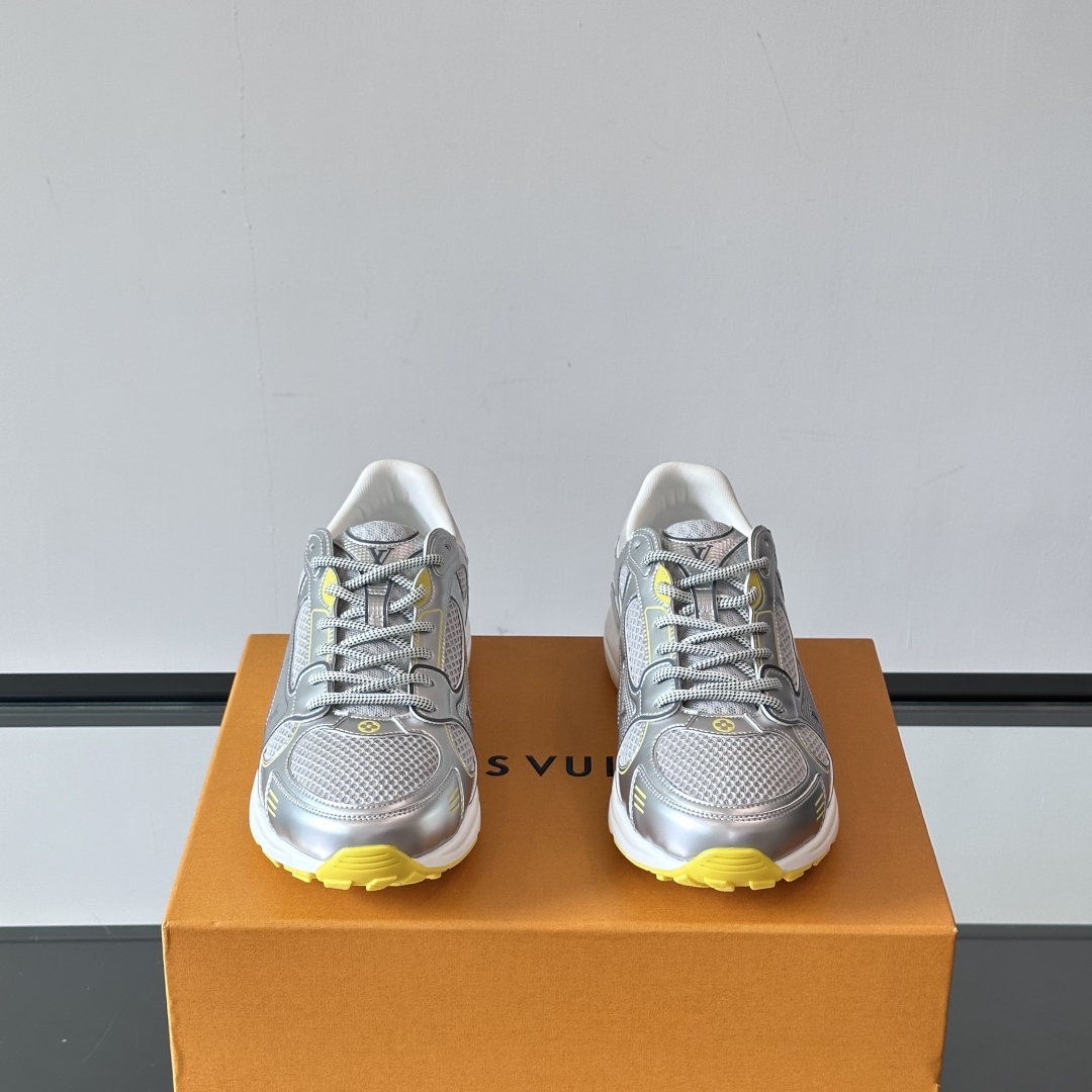 OLYMPIA SNEAKERS IN GREY AND YELLOW - LV950