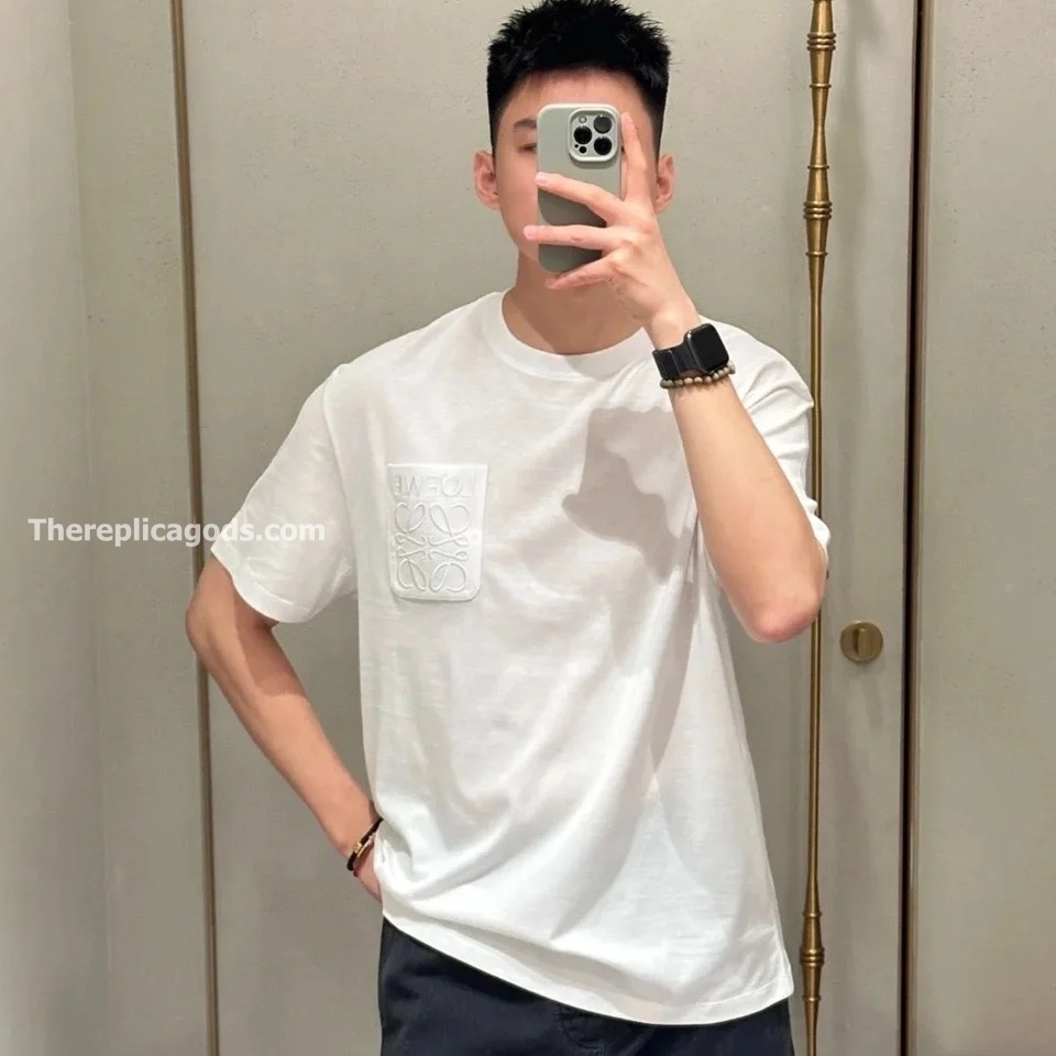 RELAXED FIT COTTON T-SHIRT IN WHITE - TP669