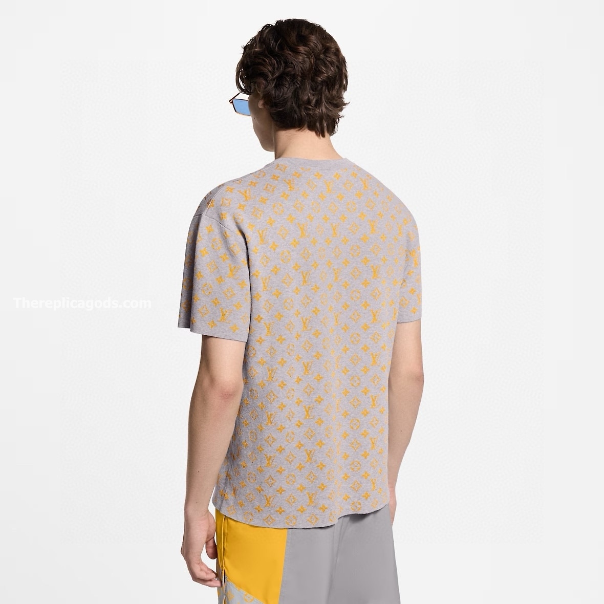 MONOGRAM SHORT-SLEEVED CREWNECK MONOGRAM JACQUARD - TP664