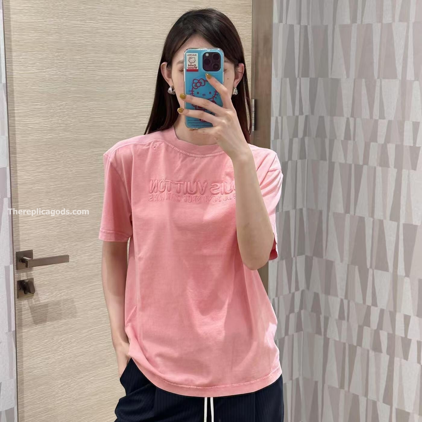 WASHED RIBBED T-SHIRT IN PINK - TP631