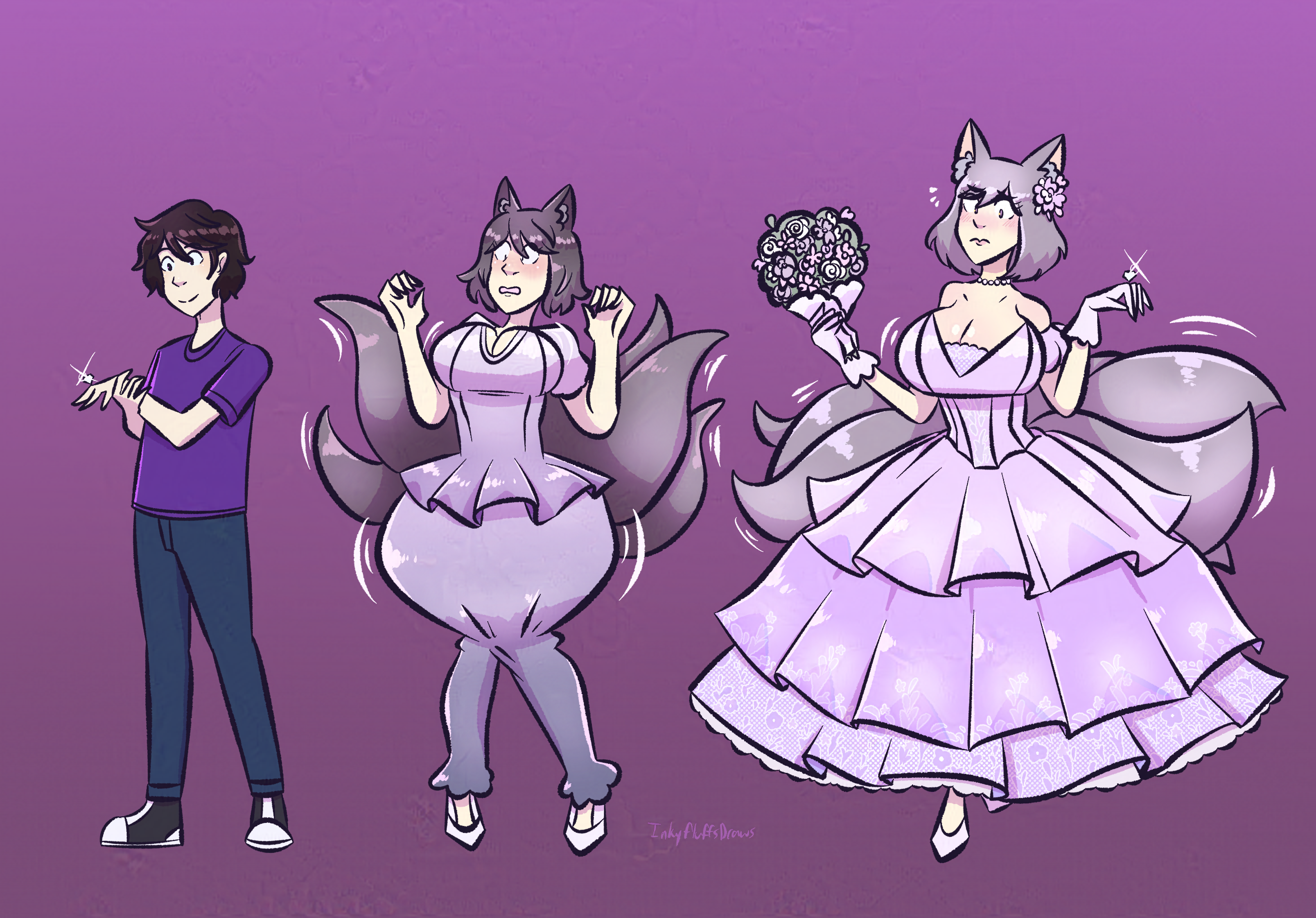 [Bride/TGTF/Kitsune] Engagement Ring by InkyFluffsDraws