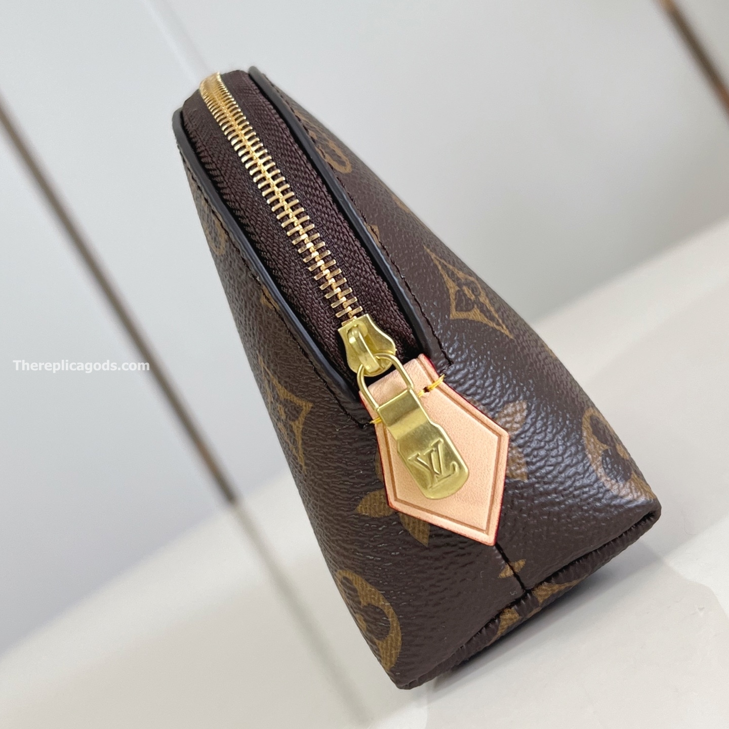 x TAKASHI MURAKAMI COSMETIC POUCH PM BAG BROWN MONOGRAM CANVAS M13766