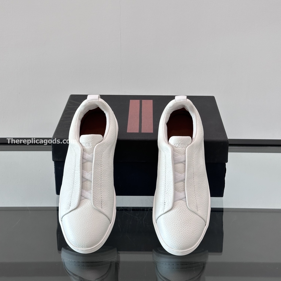 OFF WHITE DEERSKIN TRIPLE STITCH SNEAKERS