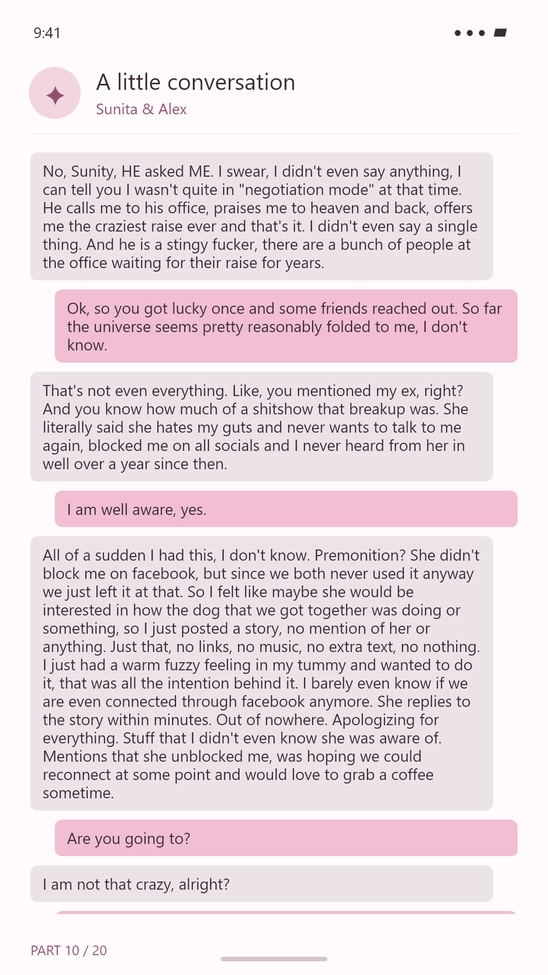 My new therapist is finally getting to the bottom of it | Part 1 | [text-heavy, slow-burn], image 10