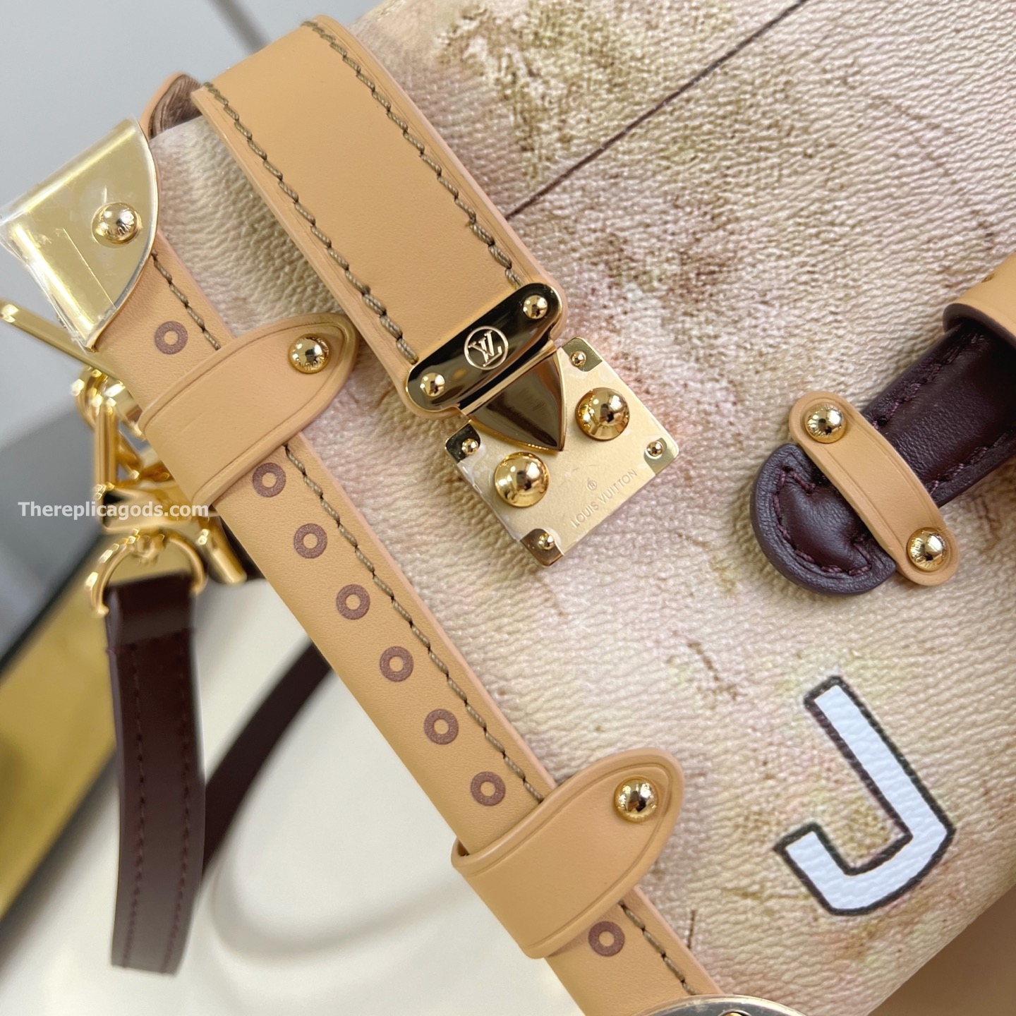 SIDE TRUNK MM BAG BEIGE MONGORAM CANVAS M12480