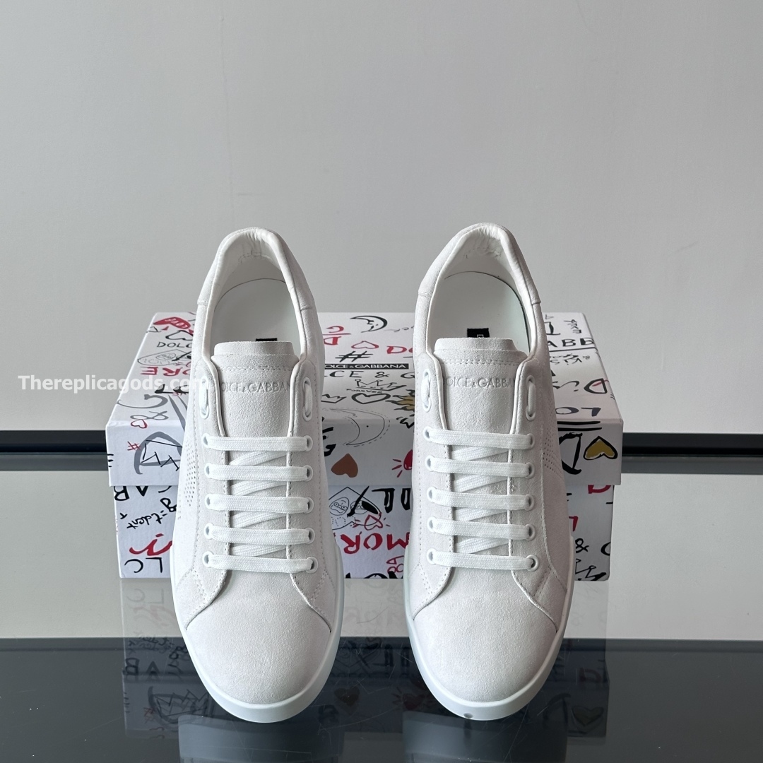 PORTOFINO LEATHER SNEAKERS IN WHITE - GD240