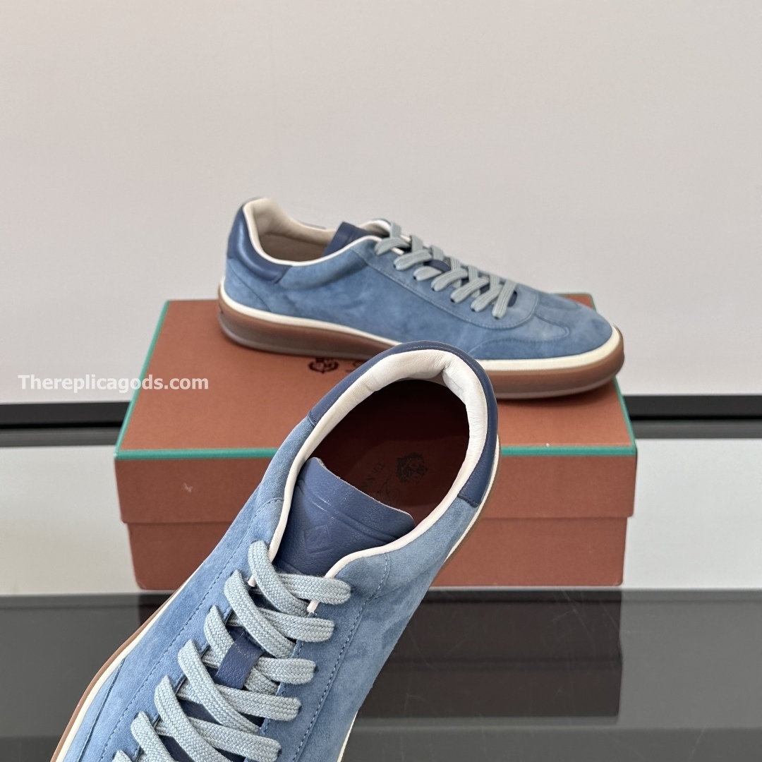 TENNIS WALK SNEAKERS SUEDE CALF SPLIT BLACK FIGS - LR73