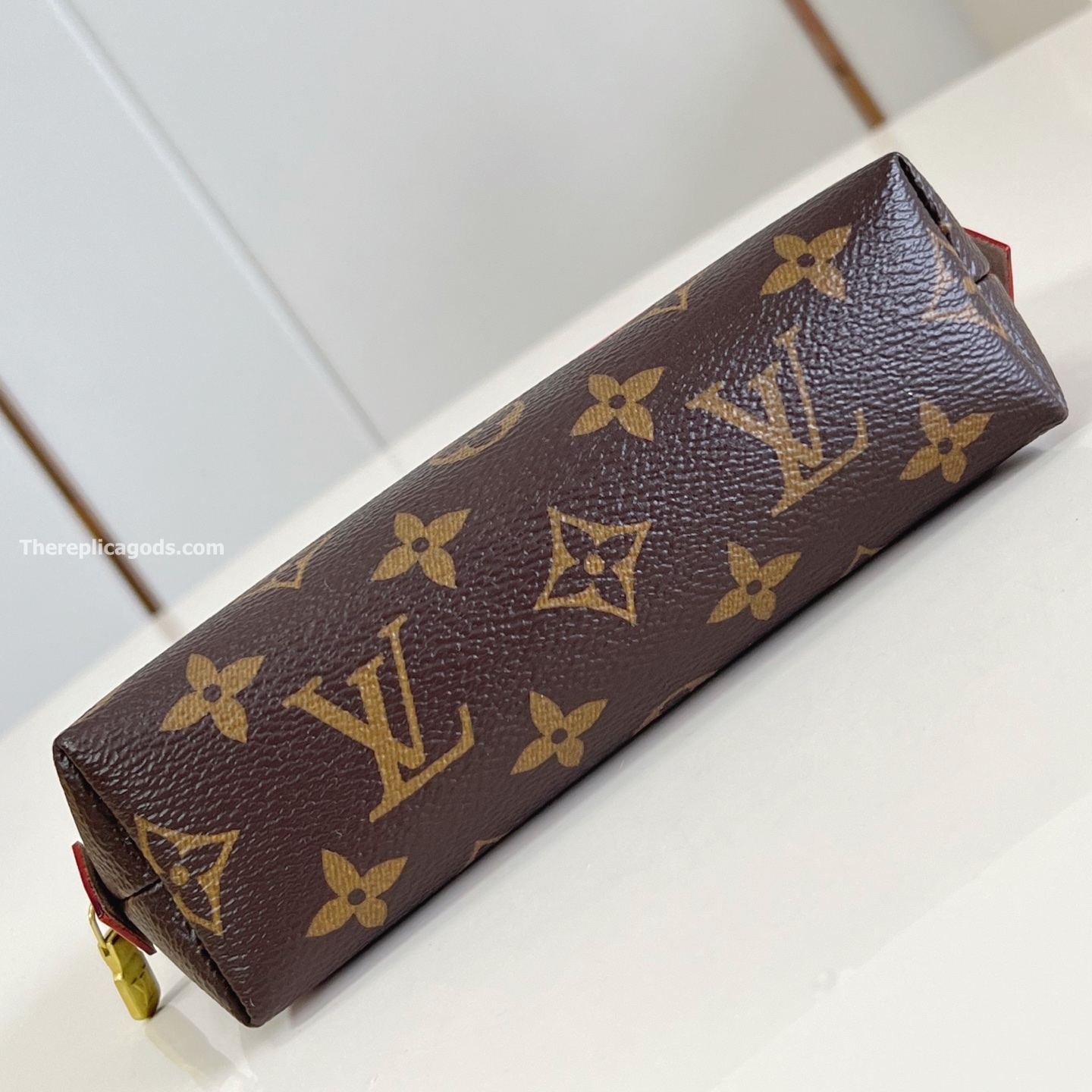 x TAKASHI MURAKAMI COSMETIC POUCH PM BAG BROWN MONOGRAM CANVAS M13766