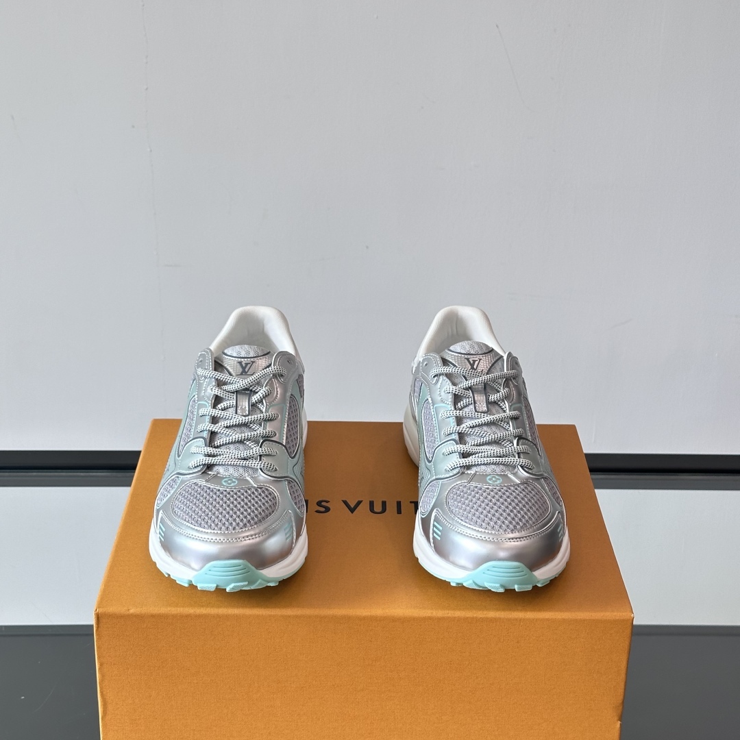 OLYMPIA SNEAKERS IN GREY AND GREEN - LV951