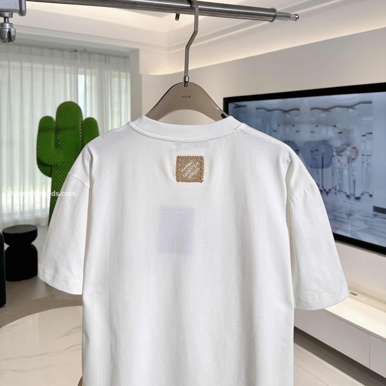 EMBROIDERED SIGNATURE T-SHIRT IN WHITE - TP663