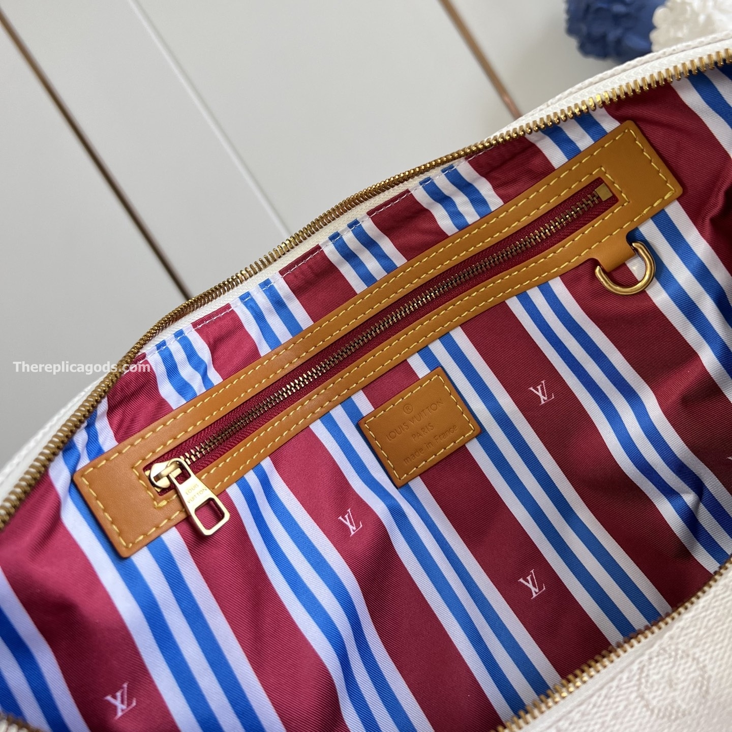 KEEPALL BANDOULI?RE 45 BAG OFF-WHITE MONOGRAM HERITAGE CANVAS M14838