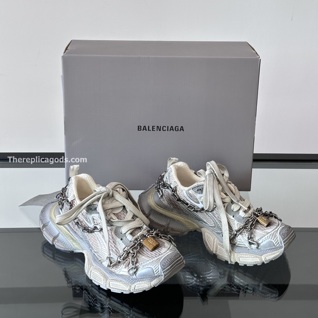 3XL CHAIN MESH SNEAKERS IN GREY - BB275