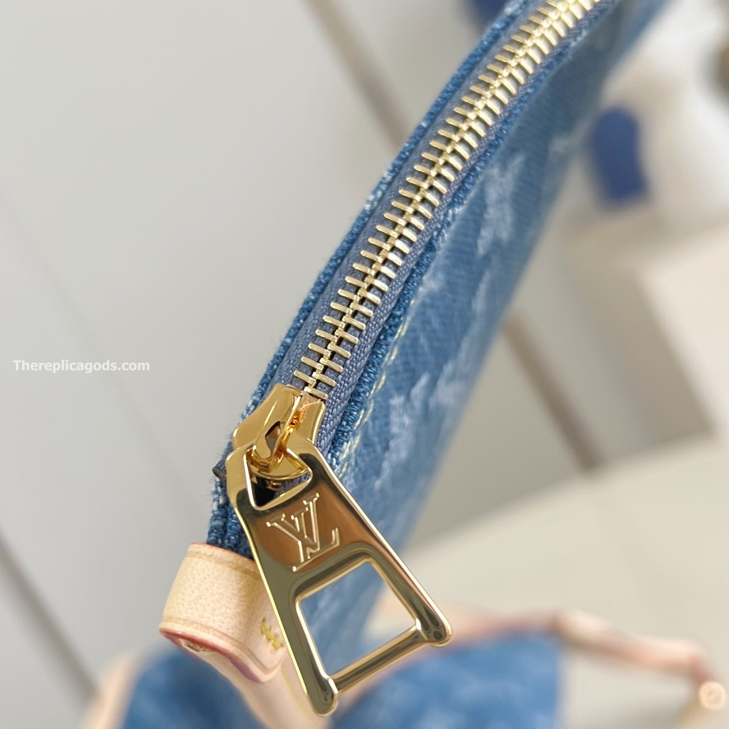NEVERFULL MM TOTE BAG IN DENIM BLUE M13192