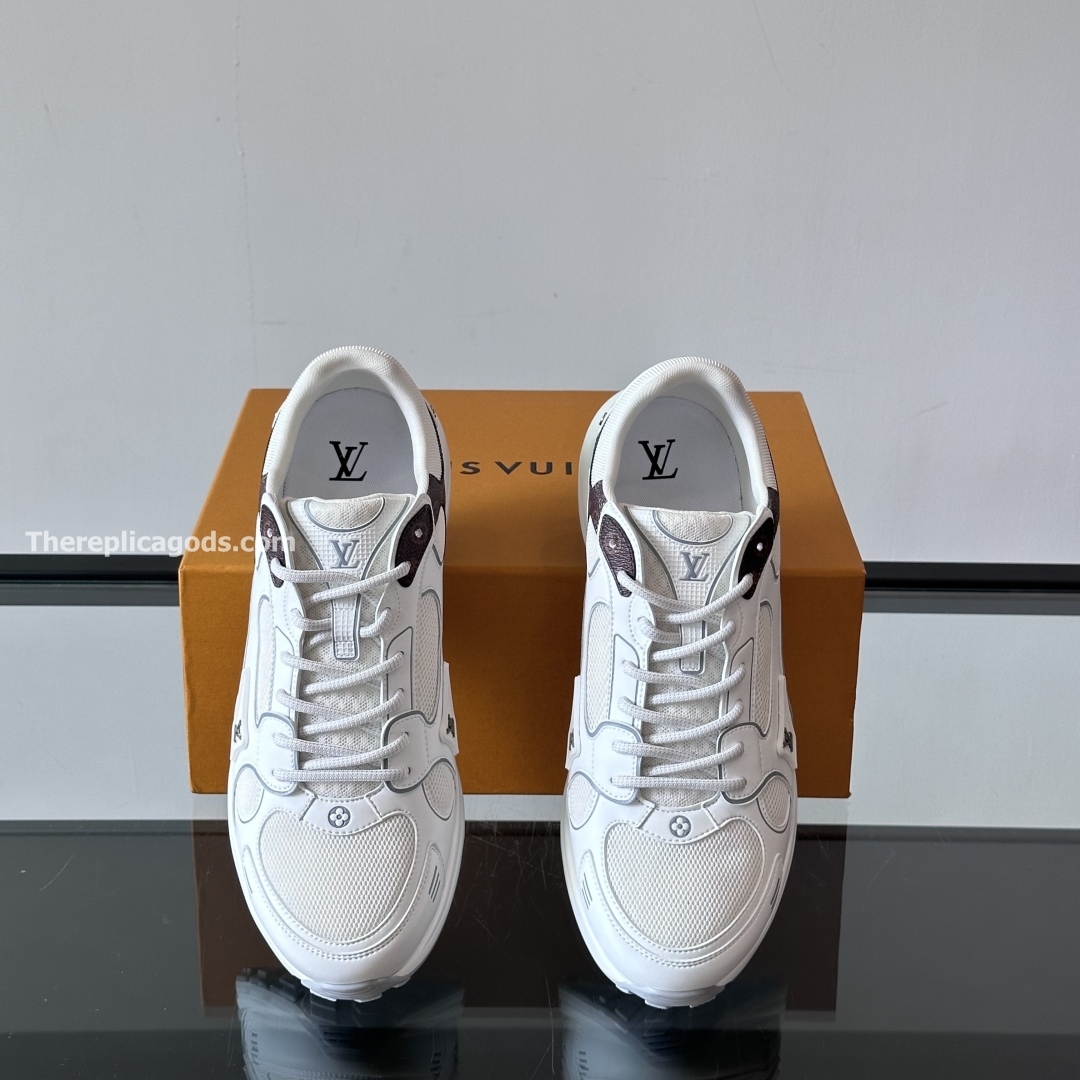 OLYMPIA SNEAKERS IN WHITE AND BROWN - LV952