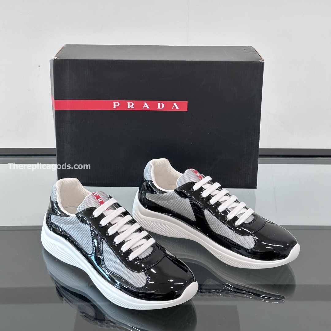AMERICA'S CUP SNEAKERS IN GREY AND BLACK - PD223