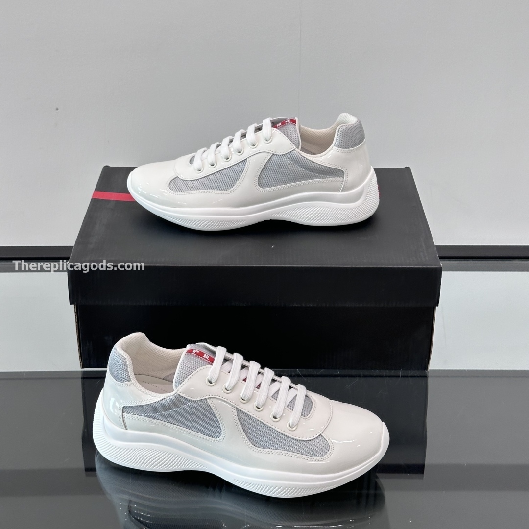 AMERICA'S CUP SNEAKERS IN GREY AND WHITE - PD221