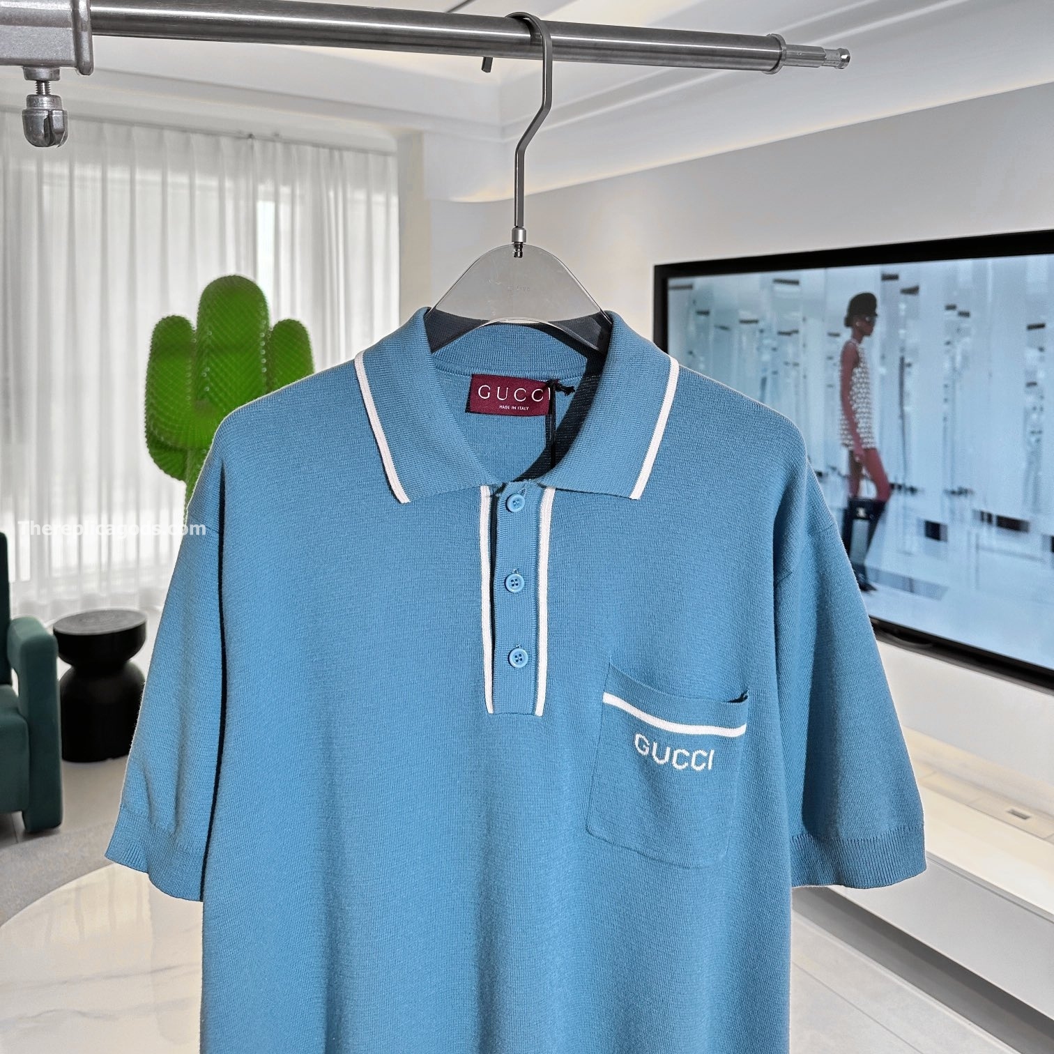 SILK AND COTTON POLO SHIRT - TP681