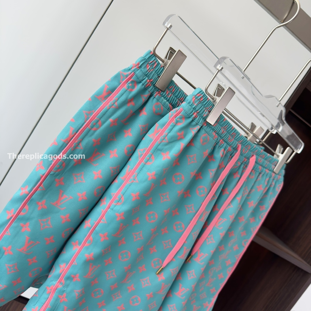 MONOGRAM SILK SHORTS STRAWBERRY ICE - TP667
