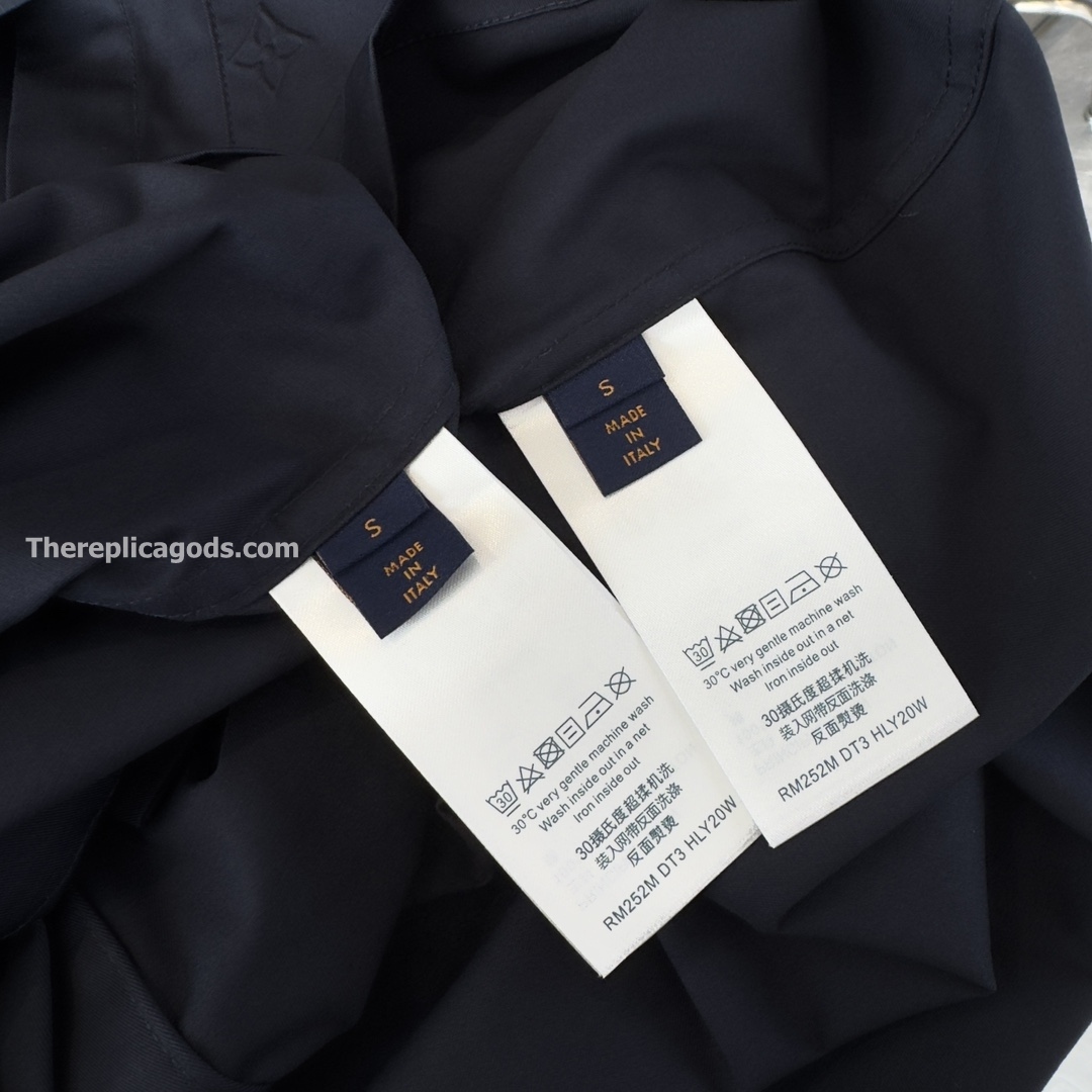 MONOGRAM POCKET SHORT-SLEEVED SHIRT IN BLUE - SH360