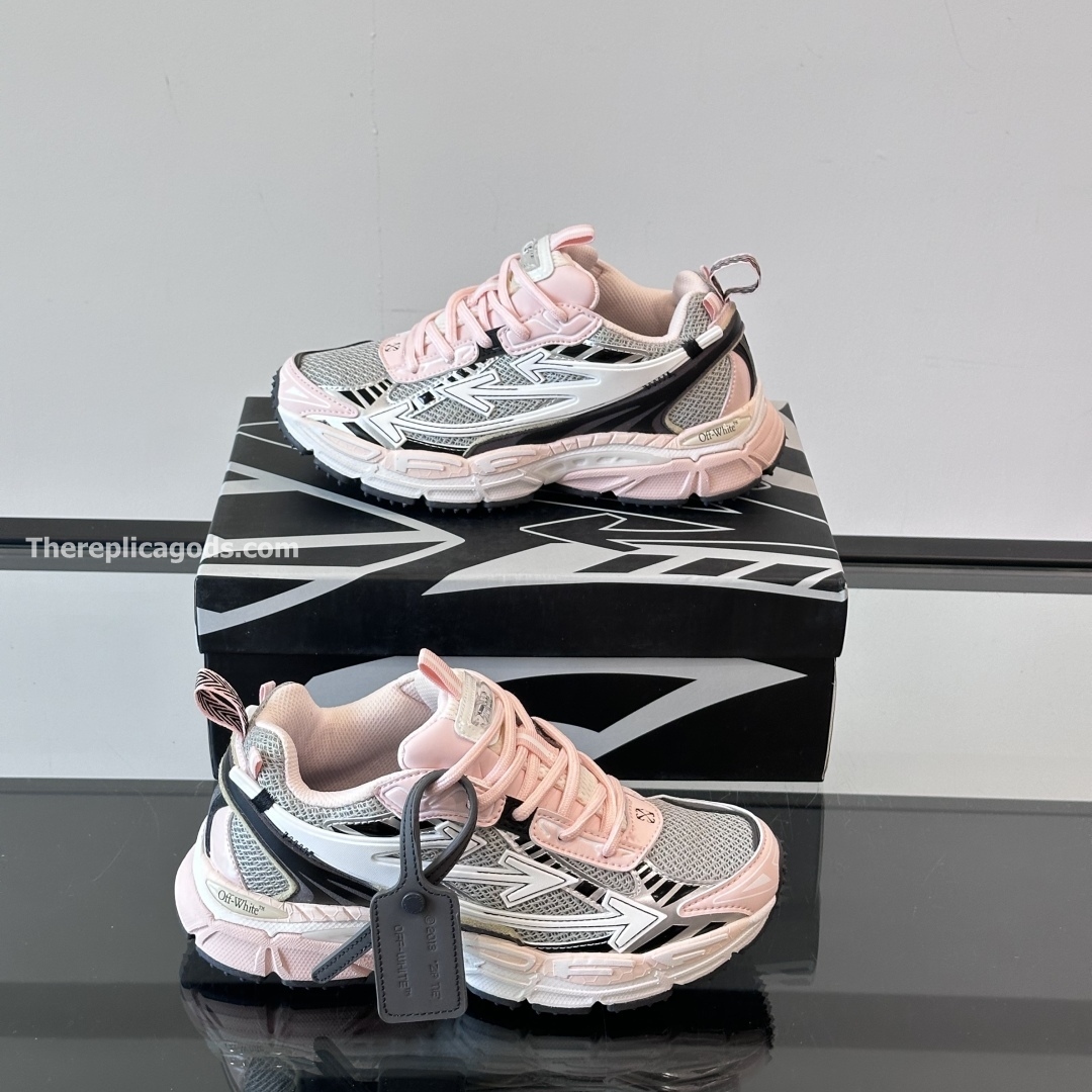 BE RIGHT BACK SNEAKERS IN GREY AND PINK - OW53