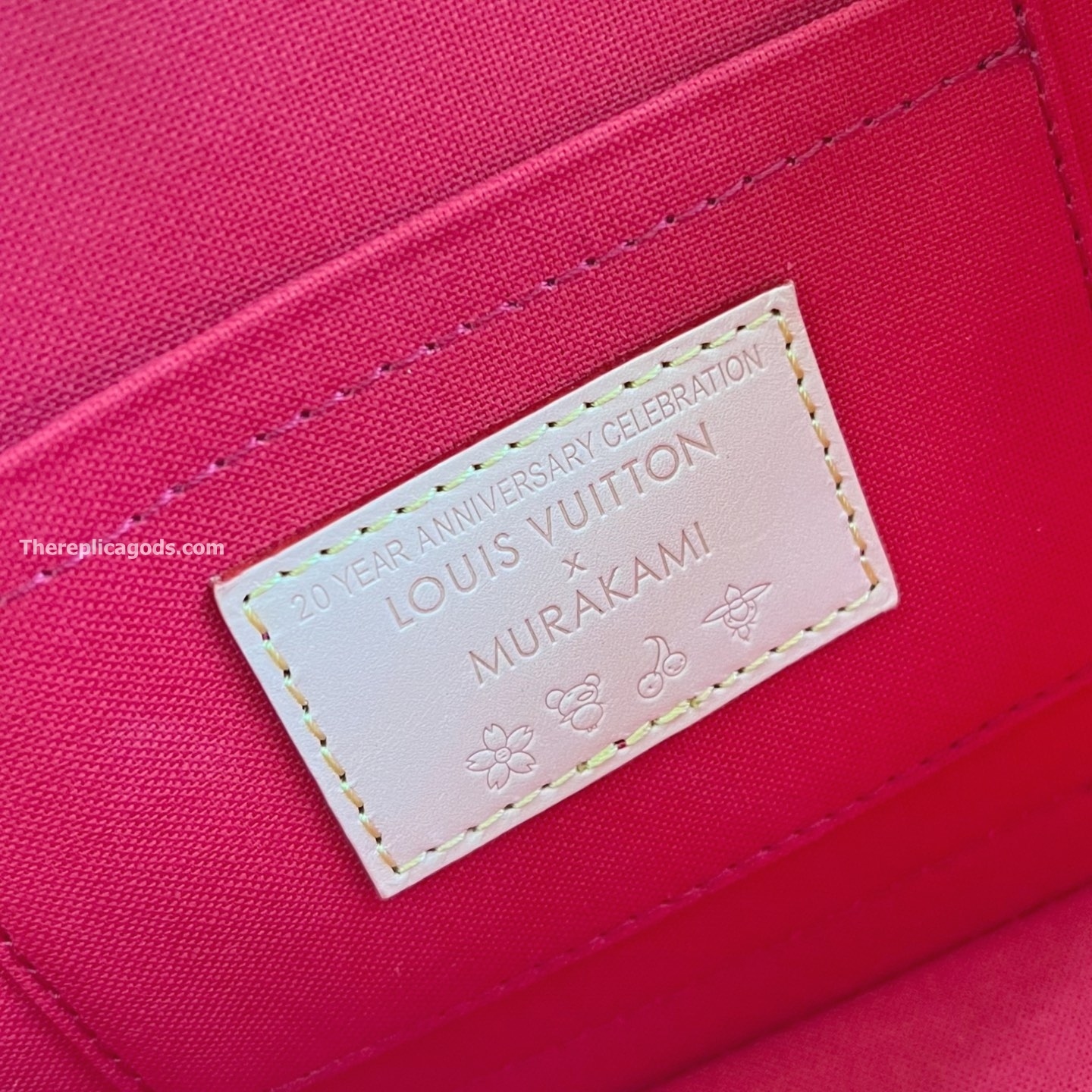 x TM ALMA BB BAG MONOGRAM CHERRY CANVAS M14234