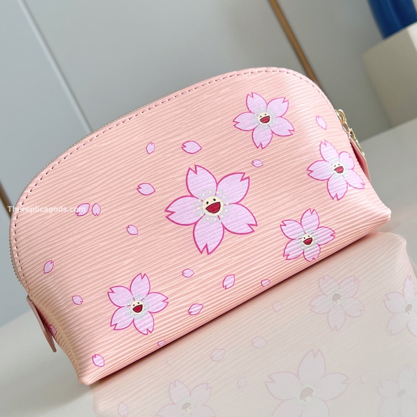 LV x TM COSMETIC POUCH PM PINK EPI LEATHER M14052