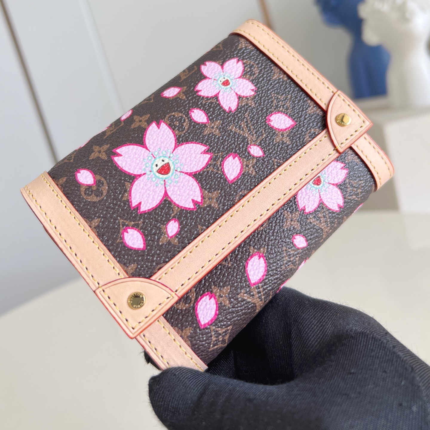 LV x TM VICTORINE WALLET SAKURA BROWN M13427