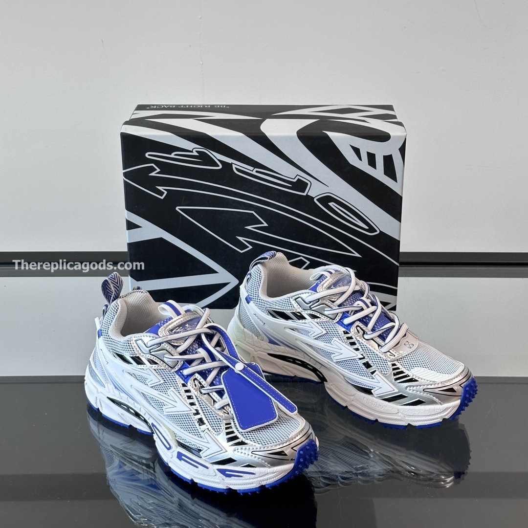 BE RIGHT BACK SNEAKERS IN GREY AND BLUE - OW60