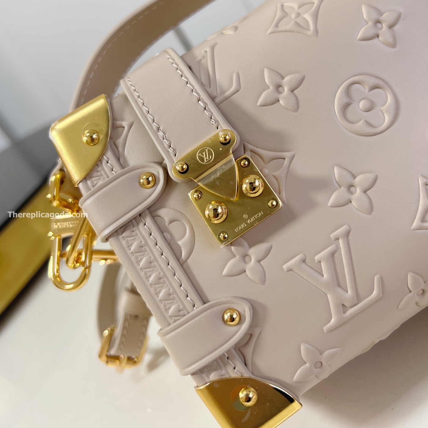 SIDE TRUNK PM BAG BISCUIT CALF LEATHER M14571