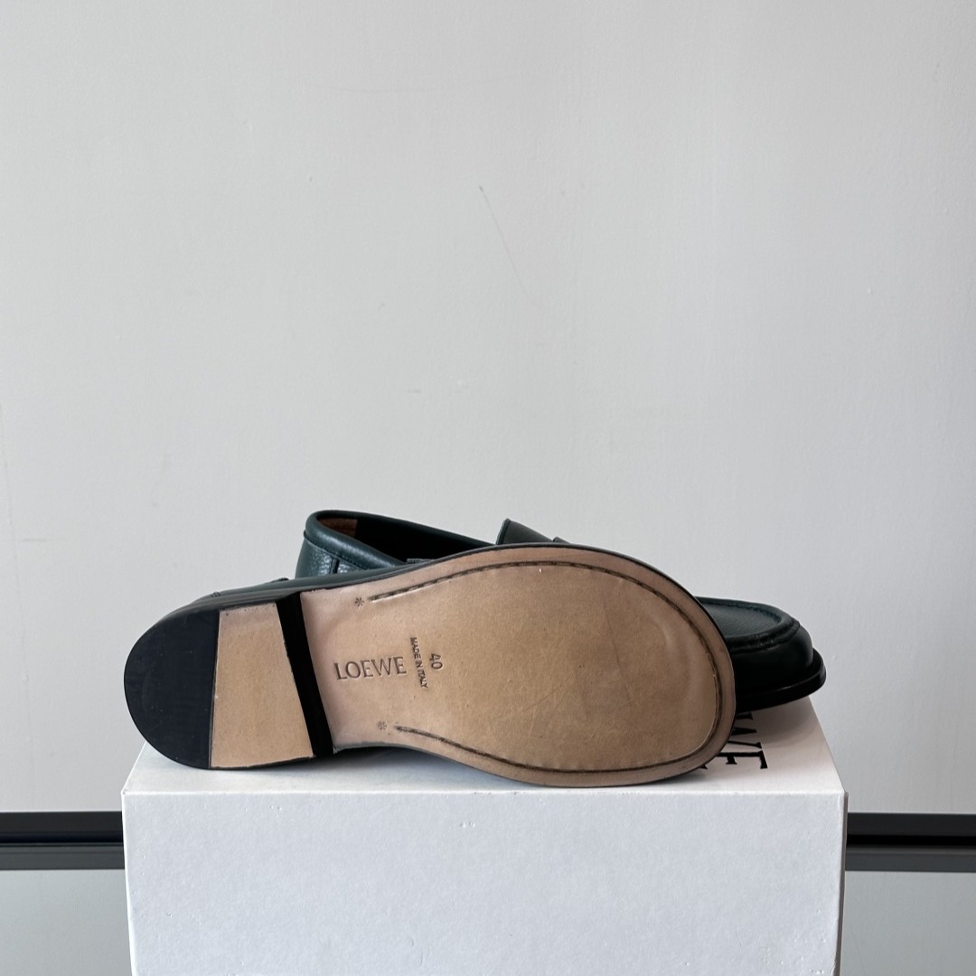 CAMPO DEERSKIN LOAFERS IN EVERGREEN