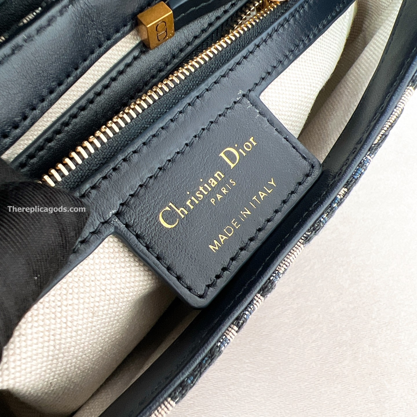 SMALL STREETCHIC BAG BLUE OBLIQUE JACQUARD AND SMOOTH CALFSKIN
