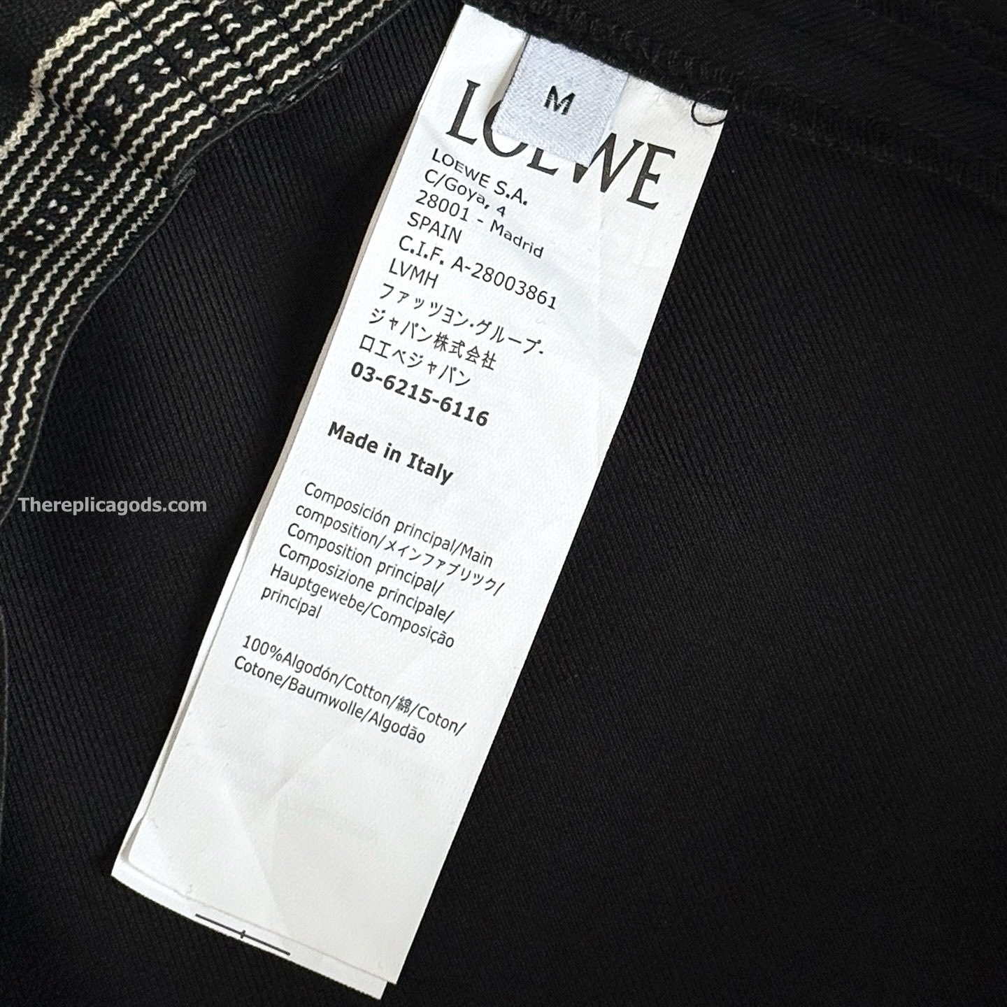 LOGO BANDED CROPPED TROUSERS IN BLACK - TP568
