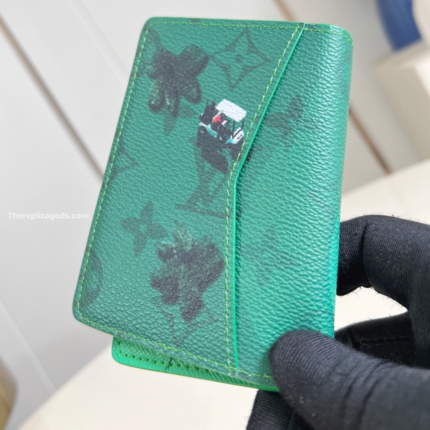 POCKET ORGANIZER GOLF GREEN MONOGRAM CANVAS M14880