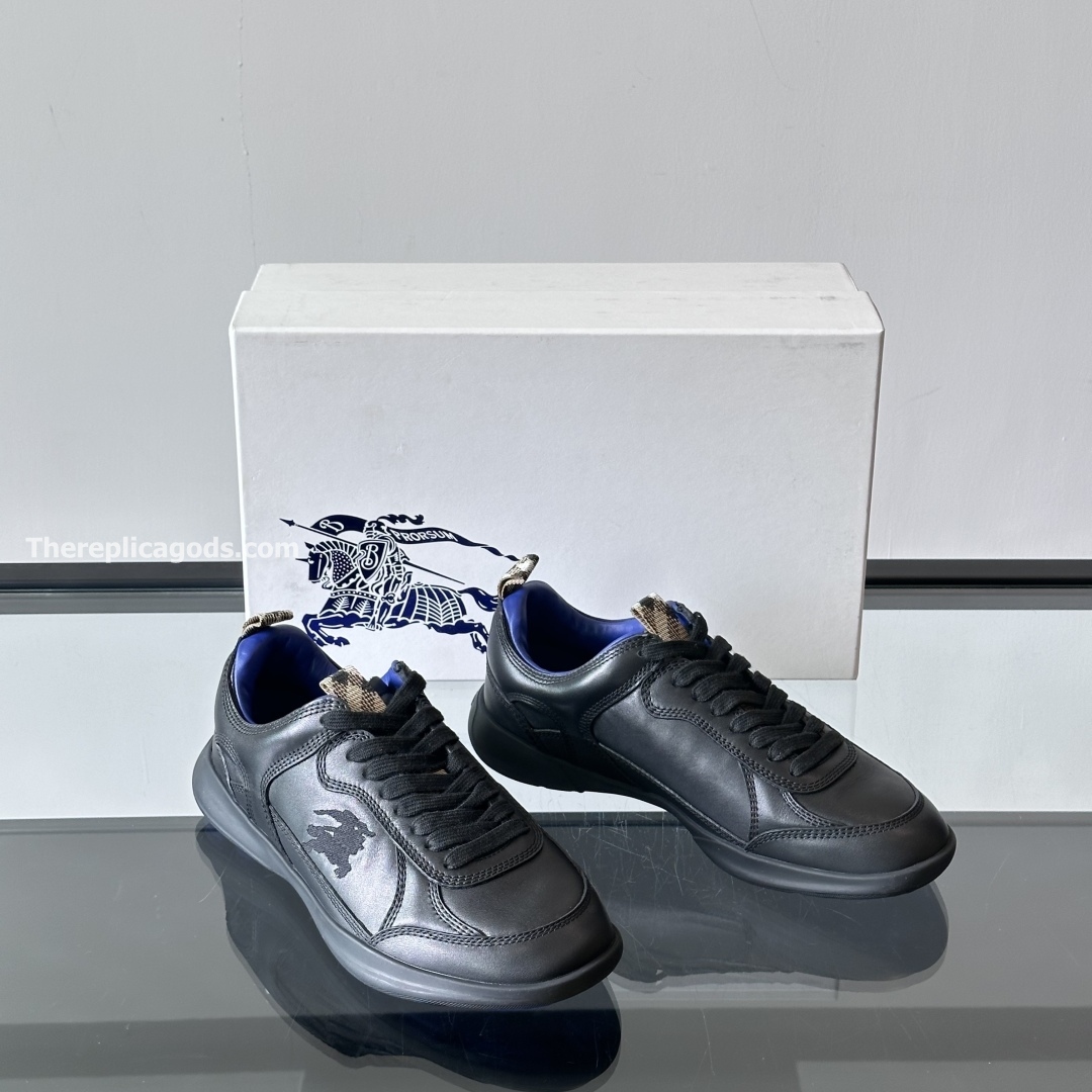 BLADE LEATHER LOW-TOP TRAINERS - BBR135