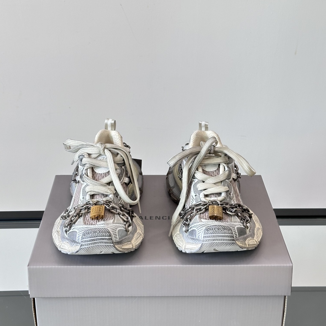 3XL CHAIN MESH SNEAKERS IN GREY - BB275