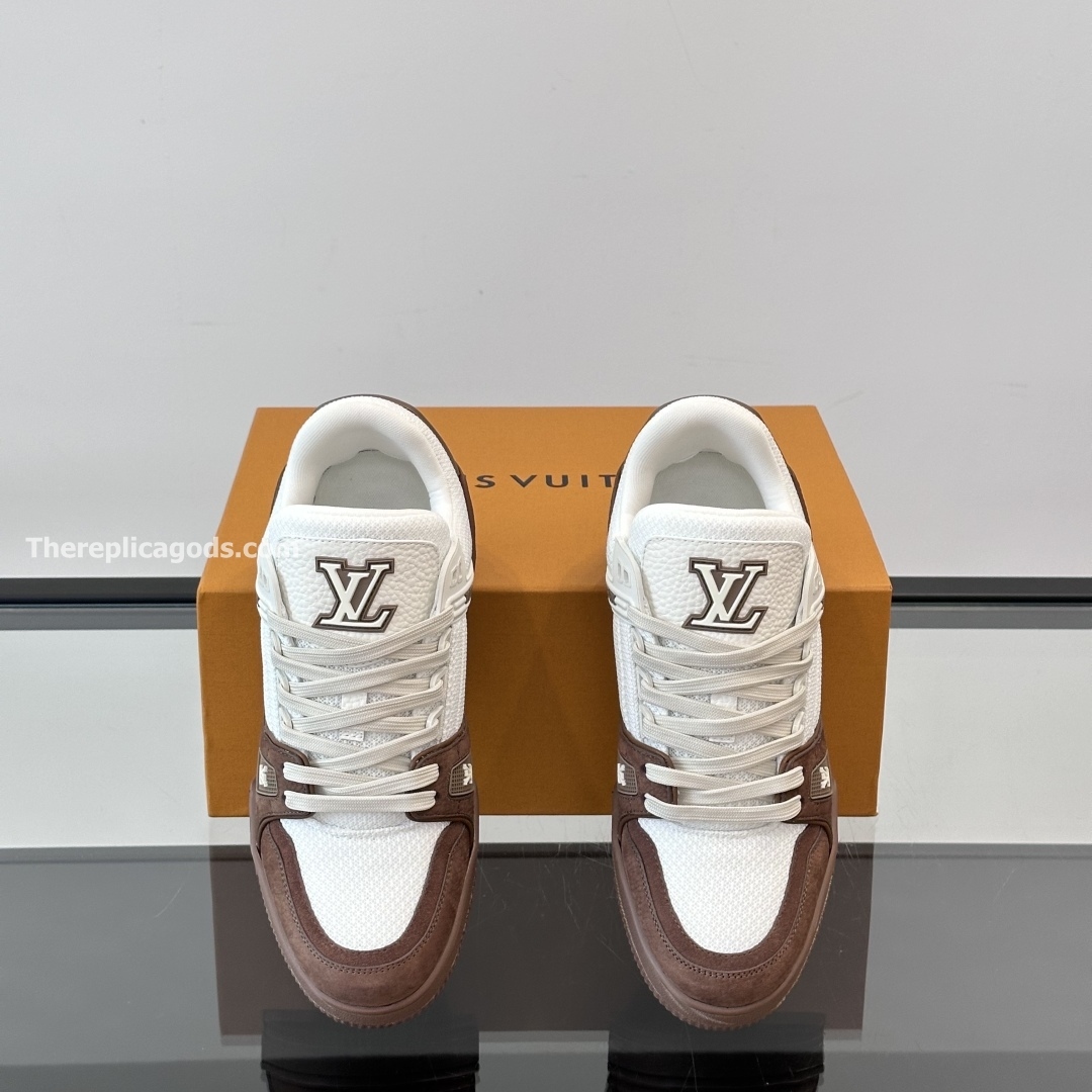 TRAINER SNEAKERS IN BROWN - LV945