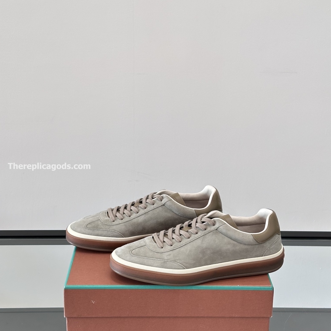 TENNIS WALK SNEAKERS SUEDE CALF SPLIT - LR72