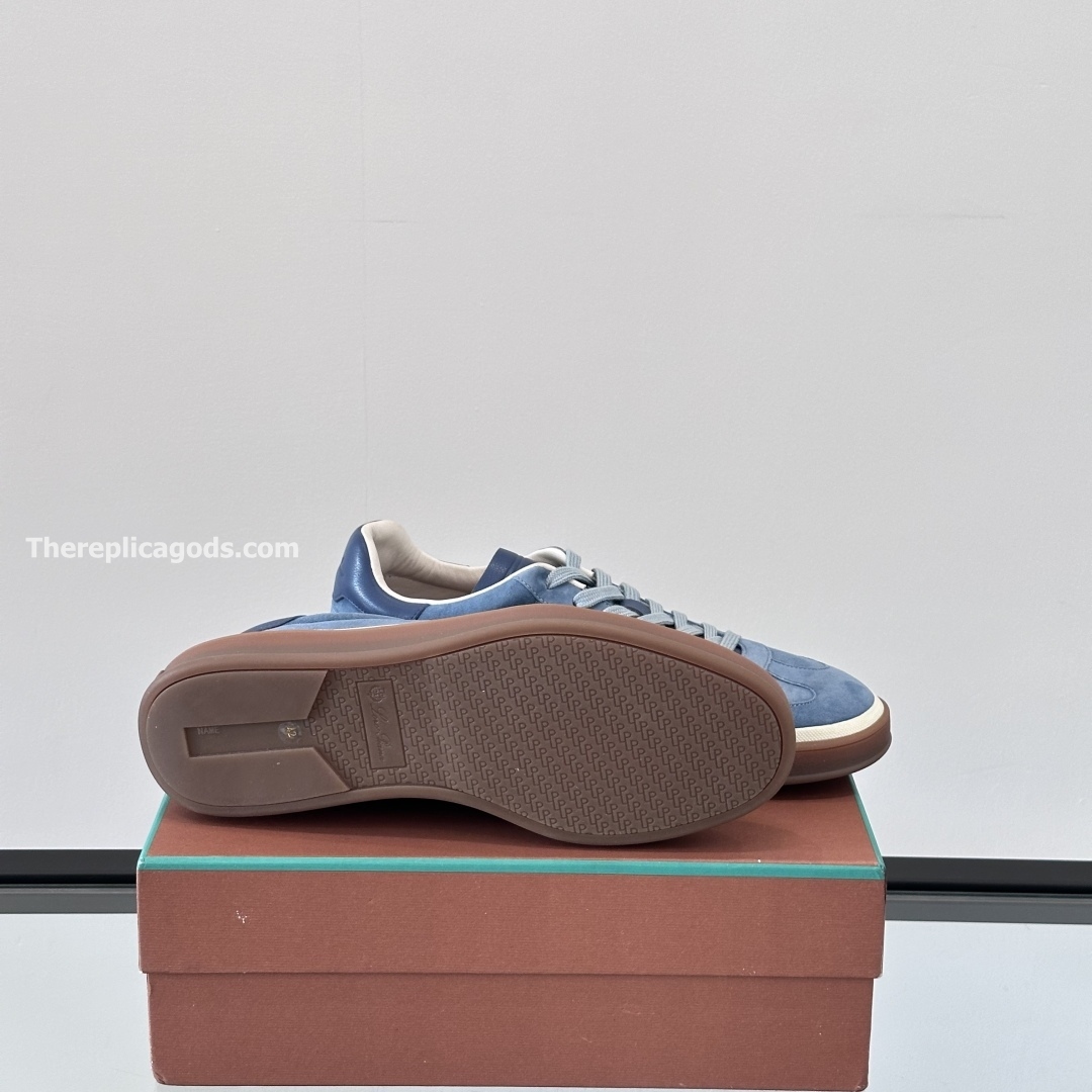 TENNIS WALK SNEAKERS SUEDE CALF SPLIT BLACK FIGS - LR73