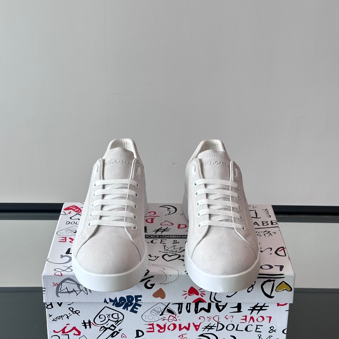 PORTOFINO LEATHER SNEAKERS IN WHITE - GD240