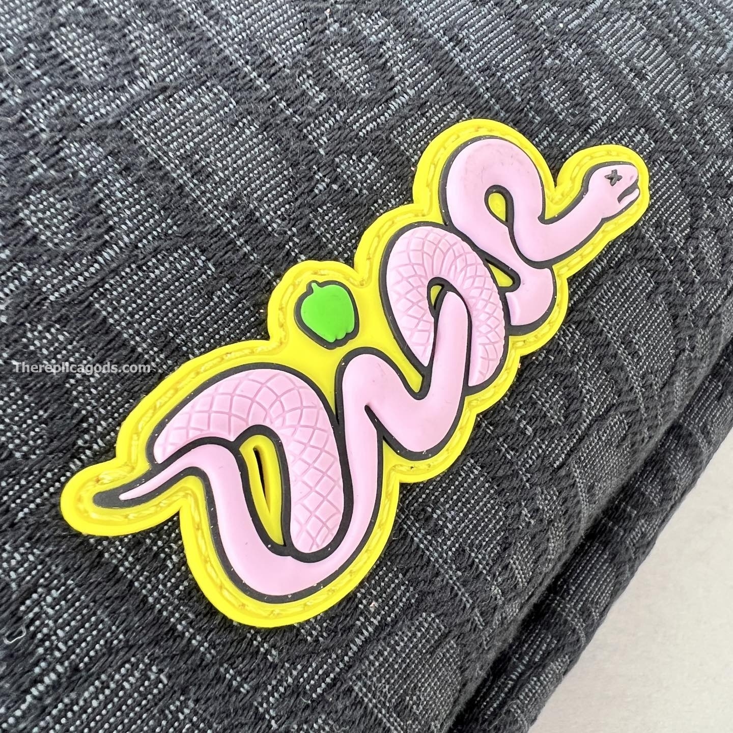 AND KAWS RIDER 2.0 ZIPPED BACKPACK BLACK GRAINED CALFSKIN AND OBLIQUE JACQUARD