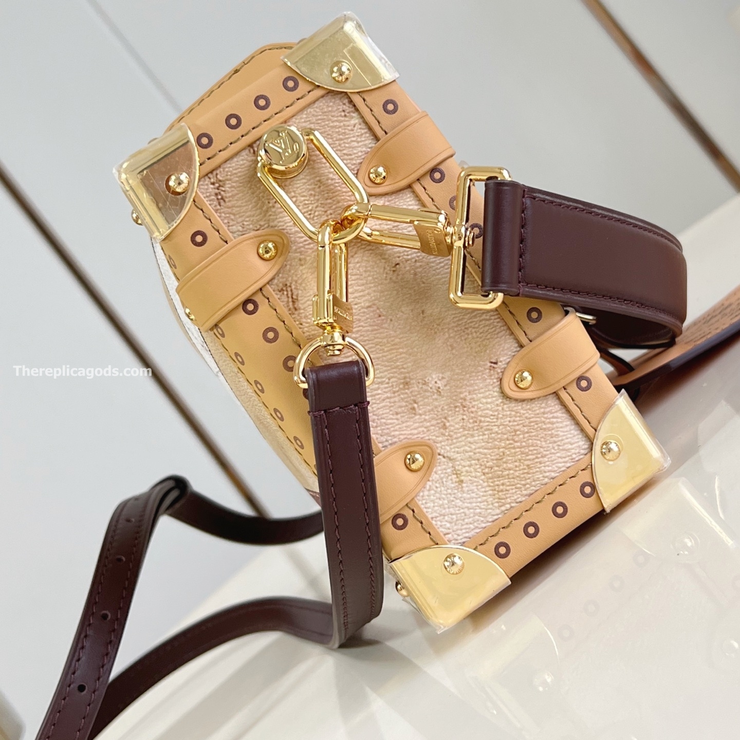 SIDE TRUNK MM BAG BEIGE MONGORAM CANVAS M12480