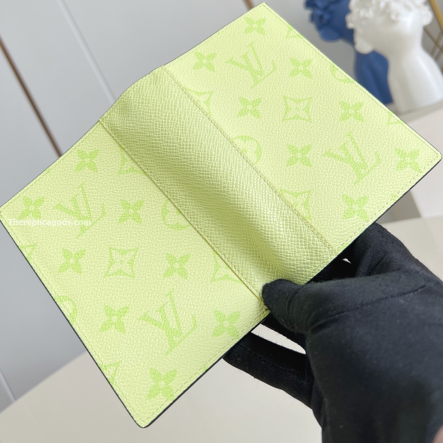 PASSPORT COVER LEMON YELLOW MONOGRAM CANVAS M14115