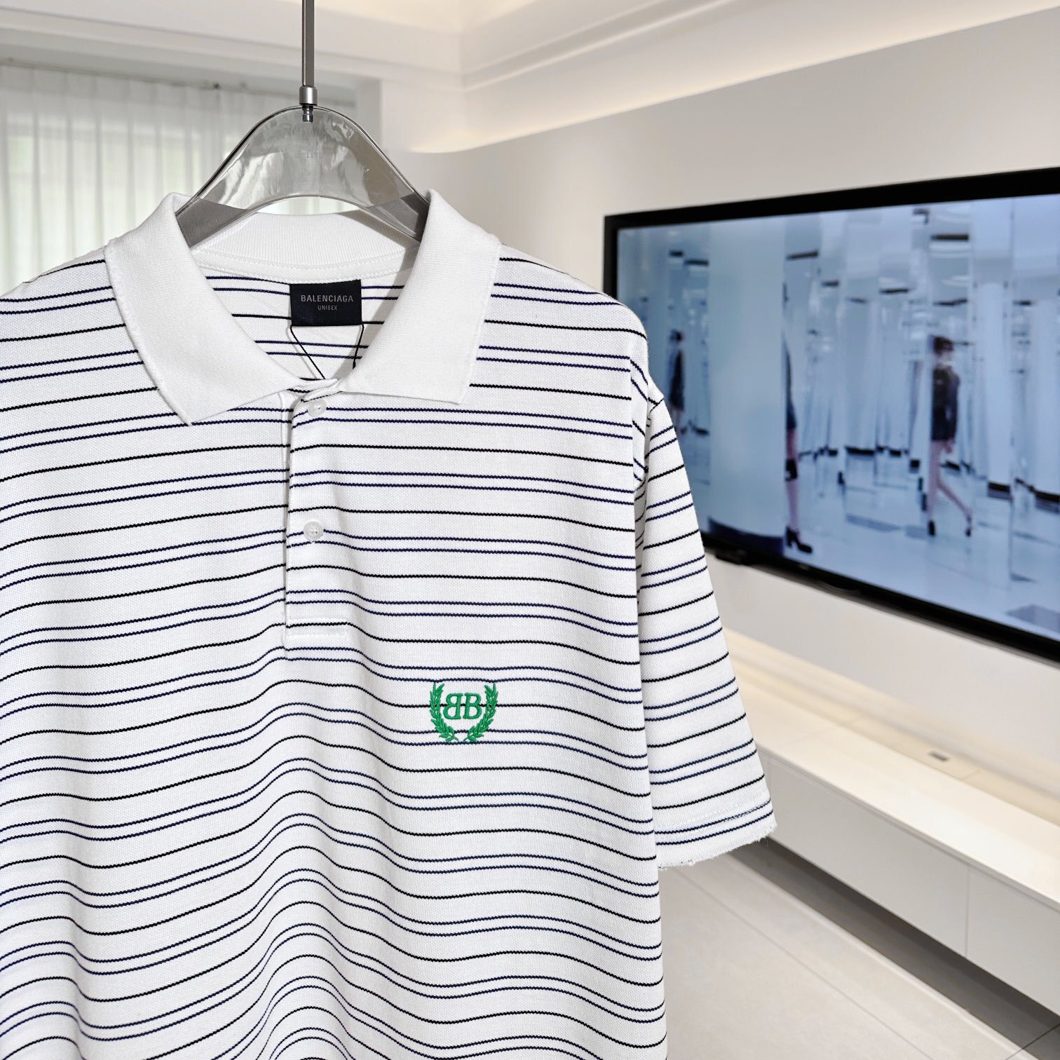 LOGO POLO SHIRT IN GREY - TP577