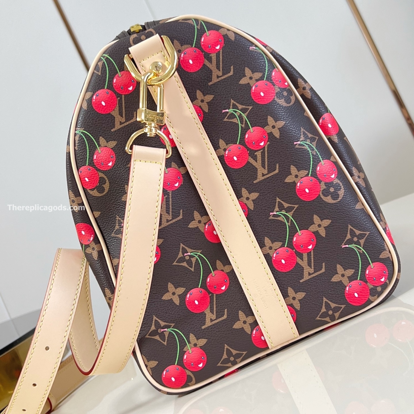X TAKASHI MURAKAMI KEEPALL BANDOULIERE 45 BAG M13764