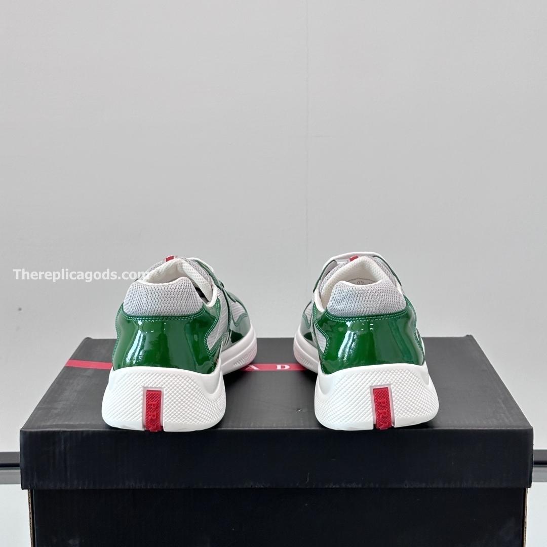 AMERICA'S CUP SNEAKERS IN GREY AND GREEN - PD222